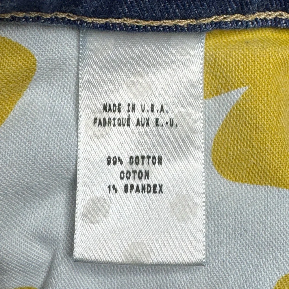 Lucky Legend Denim Shorts Frayed‎ Hem Blue Wash Casual Summer Made in USA 2/26